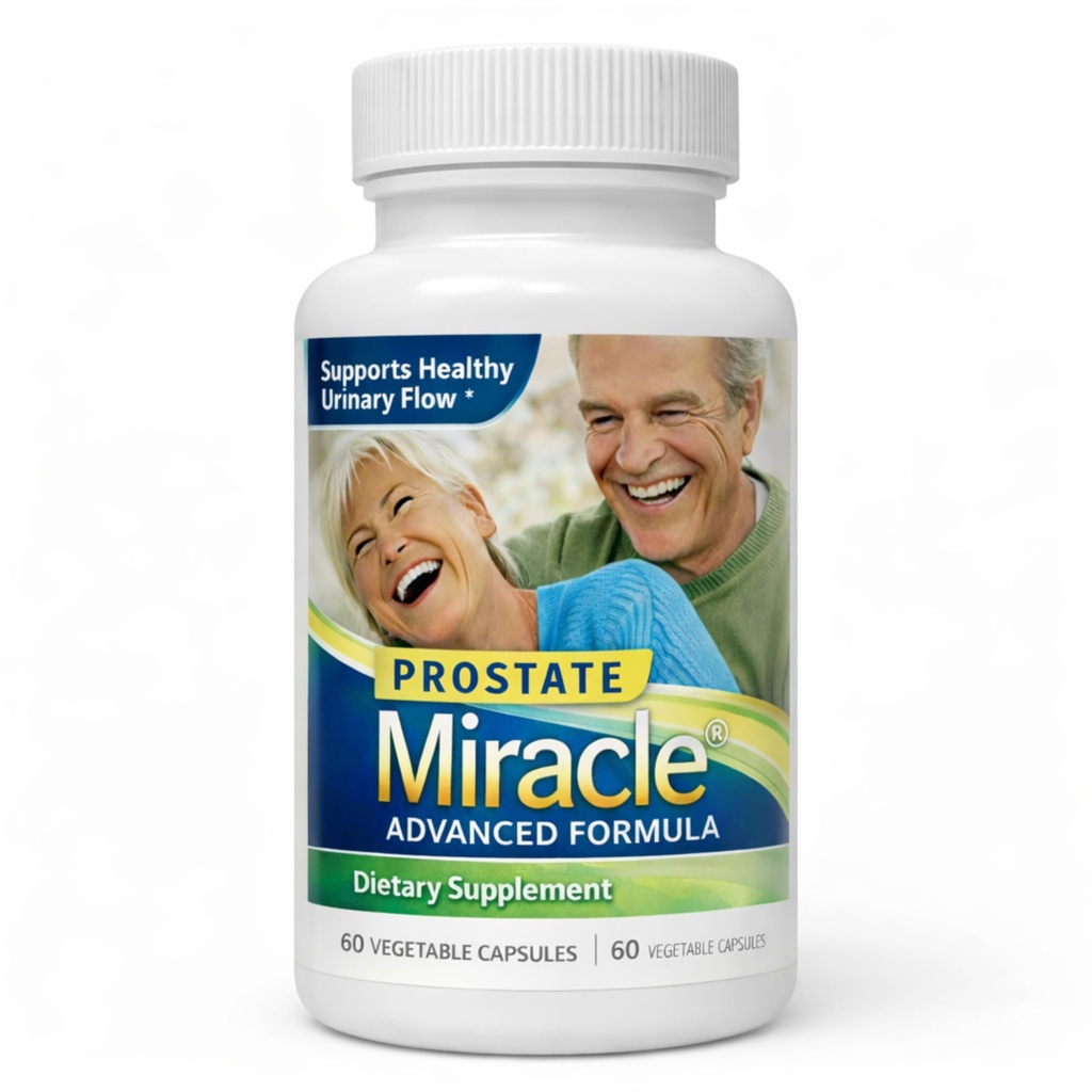 1 συσκευασία Prostate Miracle® Advanced Formula: με 600 mg 80% βήτα σιτοσερόλης, που προέρχεται από το Pine (Soy-Free, Non GMO)
