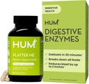 HUM Flatter Me Digestive Enzymes for Women & Men, Digestive Health Bloating Supplement with Ginger & Peppermint Leaf, Fast Acting Anti Bloat Pills Multi Enzyme for Debloating, Vegan, 60 Κάψουλες