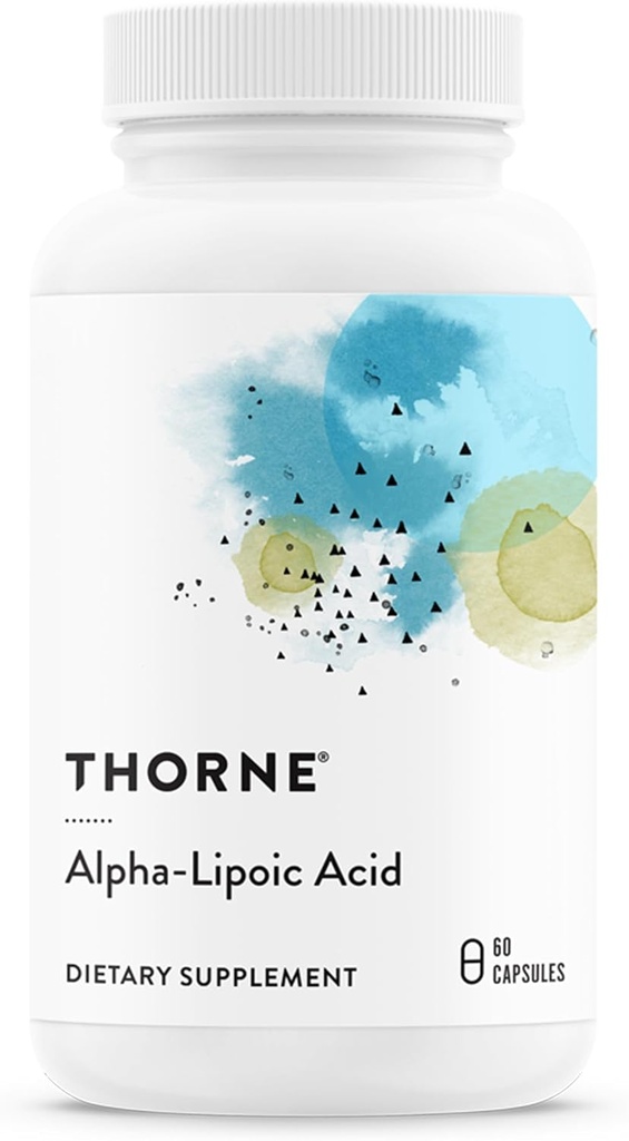 THORNE - Alpha-Lipoic Acid - 300 mg - Συμπλήρωμα για το ήπαρ Detox, Αντιοξειδωτική Υποστήριξη, Νευρική Υγεία & Νοητική Σαρπότητα * - 60 Υπηρεσίες