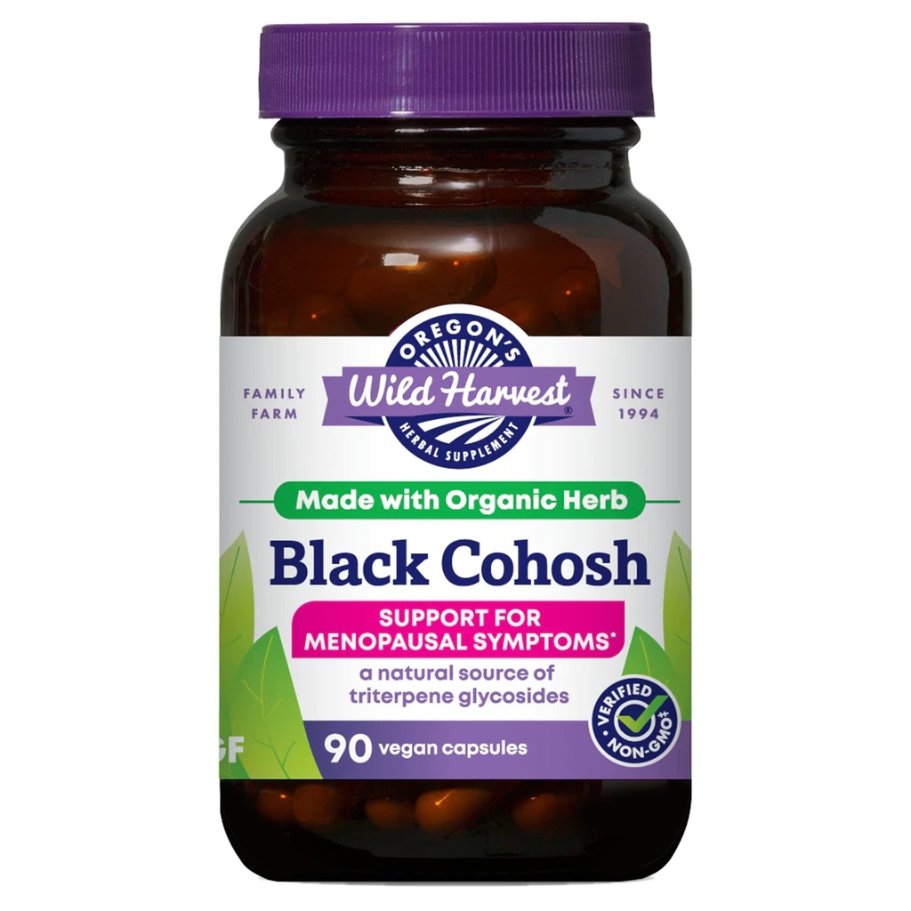Η άγρια συγκομιδή του Όρεγκον Black Cohosh Organic Herbal Supplement, 90 Count