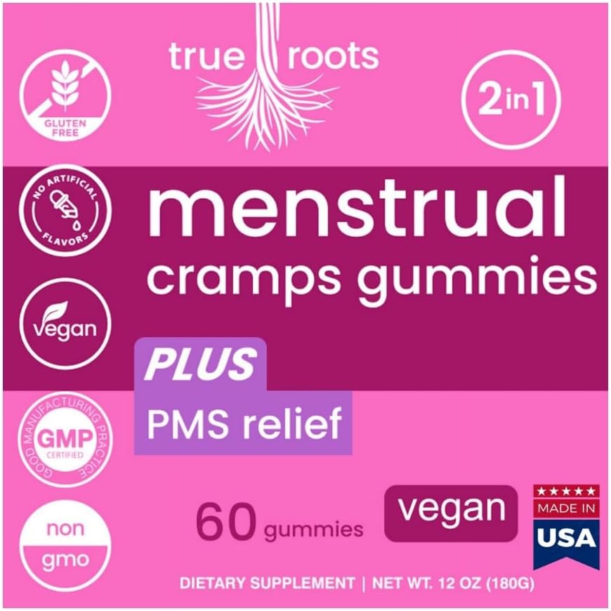 Εμμηνορρυσιακή περίοδος Cramp Gummies True Roots 
