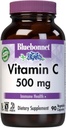 Bluebonnet Διατροφή Βιταμίνη C 500 mg Κάψουλες λαχανικών, Ασκορβικό οξύ, για την Ανοσοποιητική Υγεία & το Δέρμα Υγεία, Vegan, Χορτοφαγικά, Μη ΓΤΟ, Χωρίς γλουτένη, Χωρίς σόγια, Χωρίς γάλα, Kosher, 90 Καψάκια λαχανικών