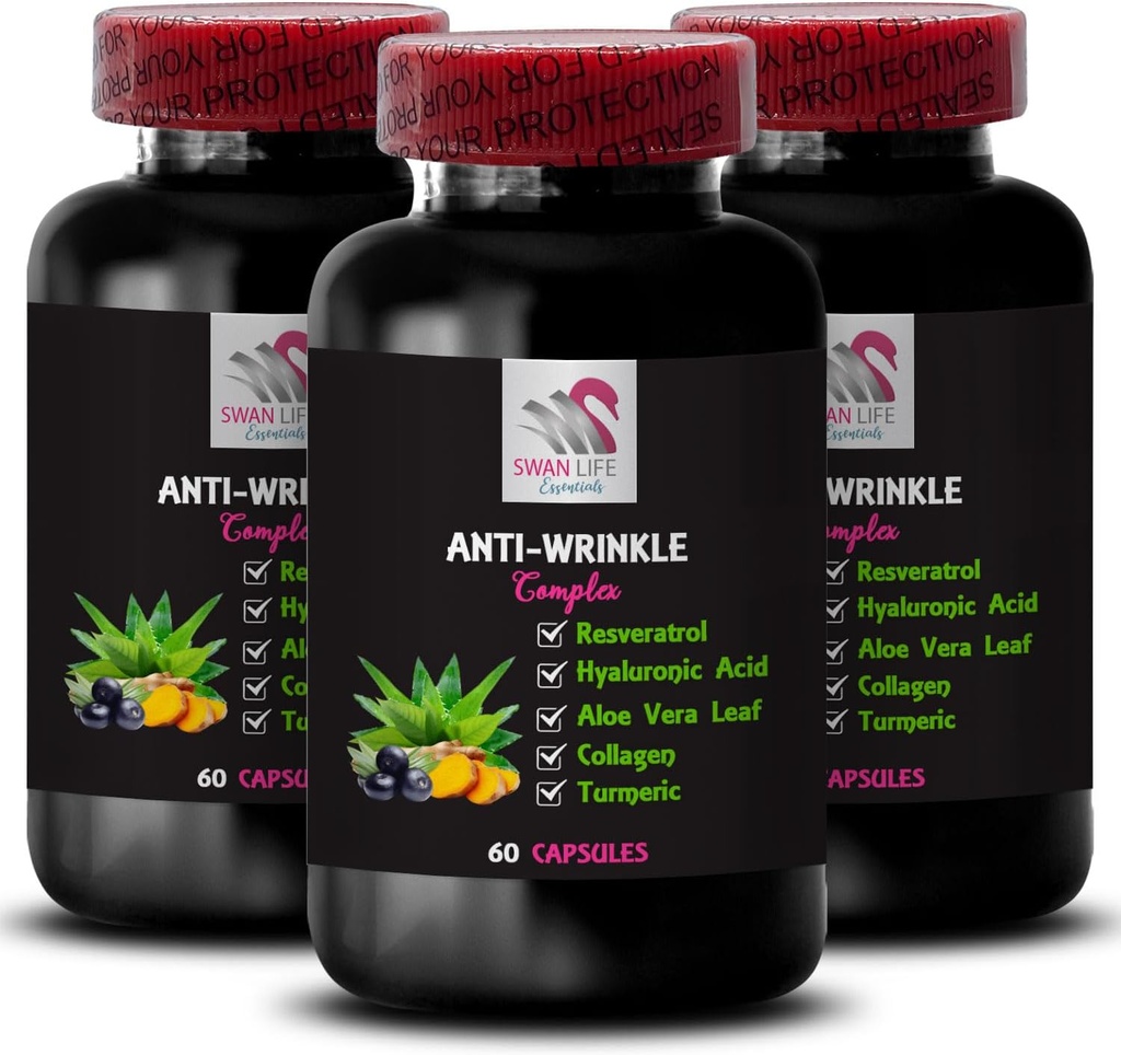 Alpha Lipoic Acid - Anti-Rinkle Complex - L-Glutathione, Aloe Vera, Collagen Support, Πράσινο Coffee Bean, Lycope, Turmeric, Σπόροι σταφυλιού, Ενυδάτωση, Σύσφιξη δέρματος, Ομαλή Υφή 3Bot 180Caps