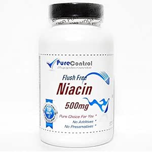 Flush Free Niacin 500mg // 100 Κάψουλες // Pure // by PureControl Συμπληρώματα