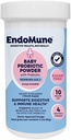 Endomune Jr Advanced Probiotic Powder for Newborns, Infants, Toddlers & Baby - 10 Billion CFUs - 4 Strains Bactory & FOS Prebiotic - Physician Formulated - 60 Day Supply