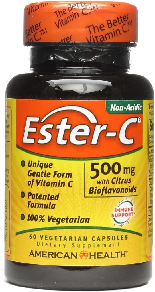 Αμερικανική Υγεία, Ester-C, 500 Milligrams, 60 κάψουλες Veggie