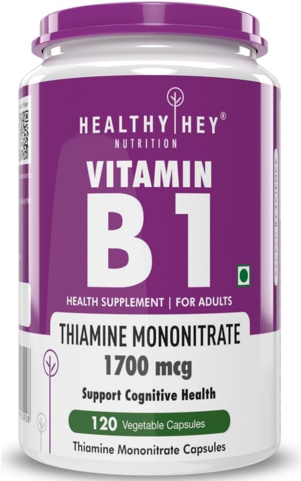 Βιταμίνη Β1 Θιαμίνη -120 Κάψουλες Veg