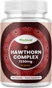 Κάψουλες καρπού Hawthorn υψηλής αντοχής - καθαρό αντιοξειδωτικό συμπλήρωμα καρπού Hawthorn με εκχύλισμα φύλλων & λουλουδιών 4:1 για υγιή καρδιά & πέψη - Ενεργειακή υποστήριξη για άνδρες & γυναίκες - 240 Count Pack