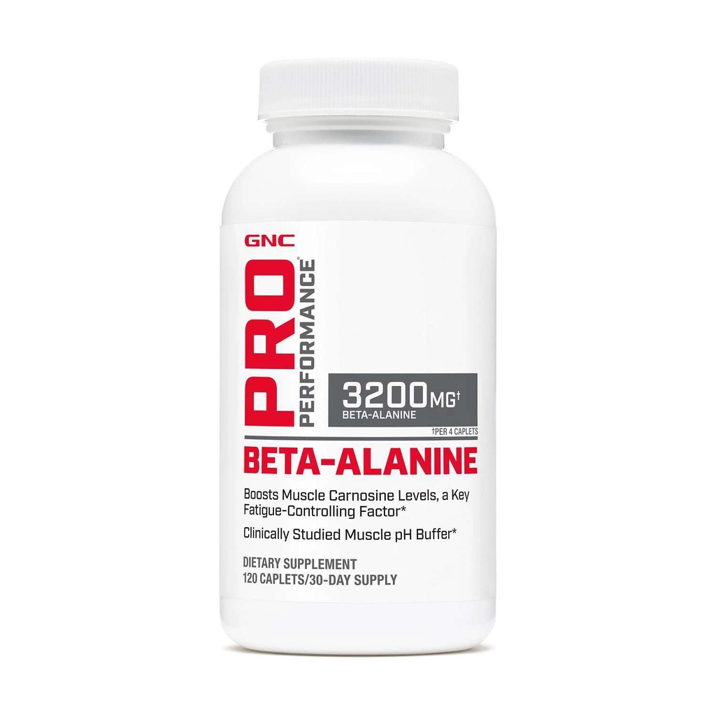 GNC Pro Performance Beta-Alanine, Increases Workout Performance & Decreases Muscle Soreness, Shown To Increase A Key Fatigue Control Factor, 3rd Party Tested, Carnosyn, Unflavored, Gluten Free, 30 Svg