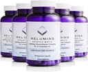 Relumins L-Glutathione Complex 1650mg - Αντιοξειδωτική Υποστήριξη με Alpha Lipoic Acid, NAC, L-Μεθειονίνη, Βιταμίνη Ε, Συμπλήρωμα για την Υγεία του Δέρματος, Made in USA - 90 Vegetarian Capsles x 5 Φιάλες