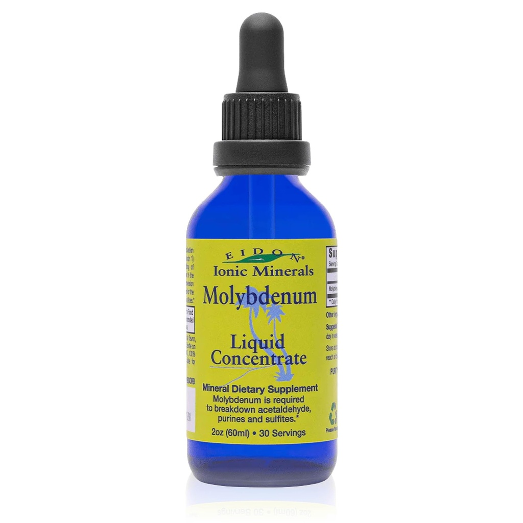 Eidon Ionic Minerals Liquid Molybdenum Supplement - Υγρά Ιωνικά Ορυκτά, Μολυβδαίνιο σταγόνες, Όλα φυσικά, Όχι Προστιθέμενα Σάκχαρα, Υποστηρίζει Βιολογικές Διεργασίες, Ορυκτά συμπληρώματα, 2 oz