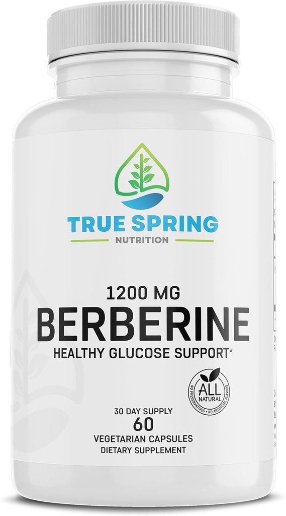 High-strength Berberine συμπλήρωμα 1200MG - φυτό-βασισμένο εκχύλισμα berberine HCl - Κατασκευασμένο στις ΗΠΑ