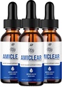 Amiclear Drops Healthy Formula - Dietary Supplement Drops - Επιπλέον δύναμη Amiclear Liquid Drops, Grape Seed, Amiclear Drops Reviews (3 Pack - 180 ML)