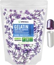 XPRS Nutra Μέγεθος 00 Άδειες κάψουλες - 1000 Count Empty Gelatin Κάψουλες - Χάπια DIY Καψάκιο Γέμισμα - Γέμισμα χάπια Γέλη για συμπληρώματα DIY (Pearl Purple/White)