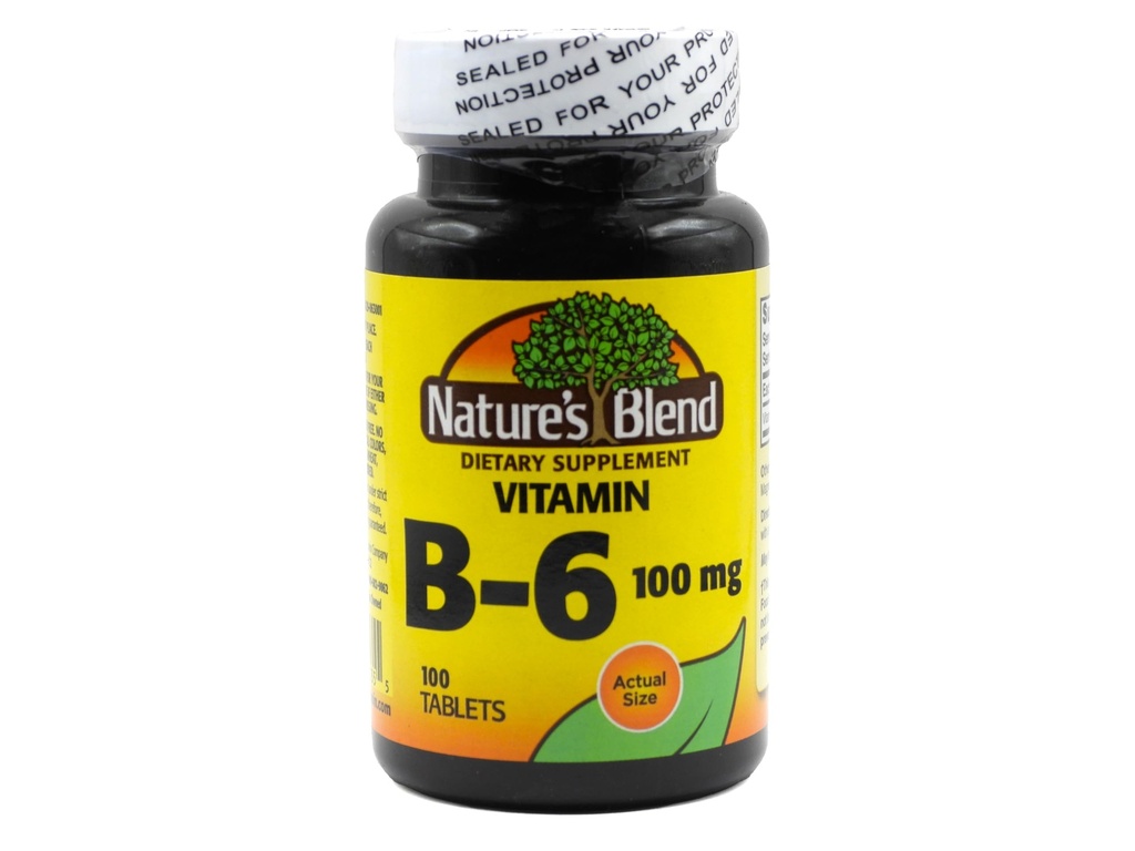 NAT B Βιταμίνη B-6 TB 100MG 100