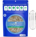 Capsuline μέγεθος 1 - Καθαρίστε τις κάψουλες άδειο Vegan - 5000 κόμης - Κενές κάψουλες χάπια Veggie - DIY κάψουλες που γεμίζουν - Κενά καπάκια - Kosher και Halal Certified - Μη ΓΤΟ Πιστοποιημένο