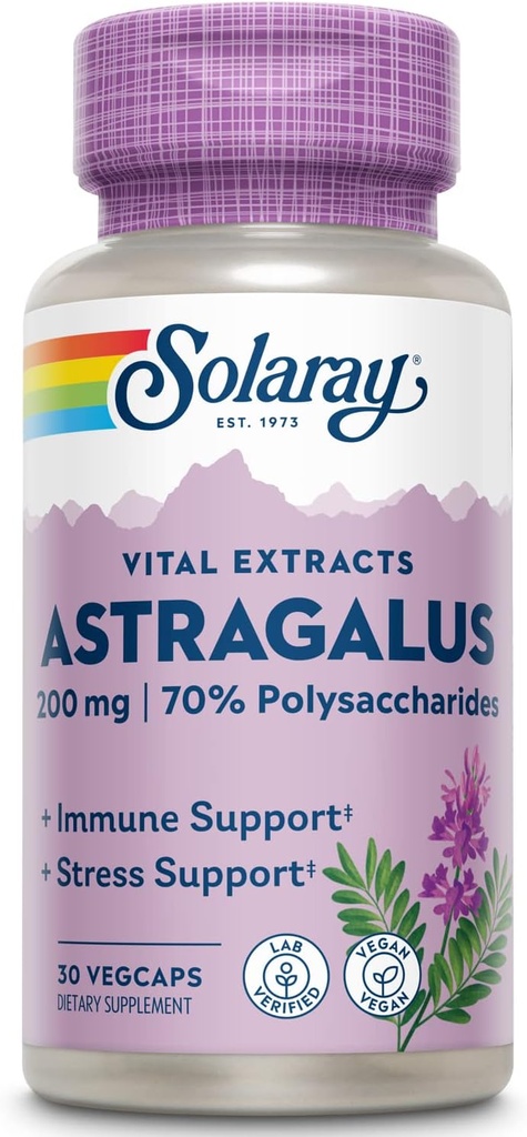 SOLARAY Astragalus Root Extract 200 mg 
