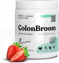 ColonBroom Psyllium Husk Powder (Strawberry) - Cleanse Colon για Bloating Relief & Gut Health - Colon Broom Fiber Powder Drink - Vegan, Χωρίς γλουτένη, Συμπλήρωμα μη-GMO Fiber Powder, 50 Σερβιέτες