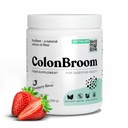 ColonBroom Psyllium Husk Powder (Strawberry) - Cleanse Colon για Bloating Relief & Gut Health - Colon Broom Fiber Powder Drink - Vegan, Χωρίς γλουτένη, Συμπλήρωμα μη-GMO Fiber Powder, 50 Σερβιέτες
