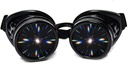GloFX μαύρο προσδεδεμένα γυαλιά περίθλασης, Tinted Φακοί, Limited Edition – Raves, EDM Festival Αξεσουάρ, Light Shows, Club, Concert Wear - 3D Rainbow Prism Fractal Καλειδοσκόπιο