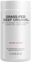 Codage Grass Fed Beef Organs Supplement – Glandulars Supplements - Παγωμένα Αποξηραμένα, Μη Αποξηραμένα, Αποξηραμένα Ήπαρ, Καρδιά, Νεφροί, Πάγκρεας & Σπλήνα χάπια βοοειδών – Βιταμίνες βοείου κρέατος - Μη ΓΤΟ - 180 κάψουλες