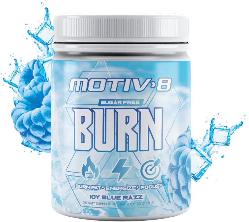 Motiv-8 Προ-εξάσκηση Peformance, ζάχαρη δωρεάν προ-εξάσκηση, ενίσχυση της ενέργειας και εστίαση, βελτίωση προπονήσεις, ενισχύει τη διάθεση (30 υπηρεσίες, ICY Blue Razz)