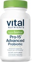 Hyperbiotics Vital Nutrients Pro-15 Advanced Probiotics for Women and Men 