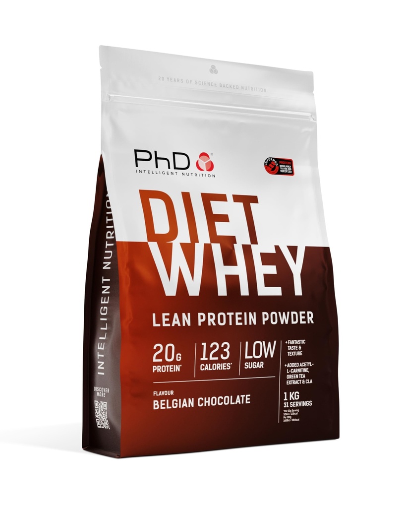 PhD Diet Ορός γάλακτος 1kg βελγική σοκολάτα