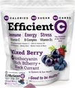 ANDREW LESSMAN Efficient C Mixed Berry 90 Packets - Ανοσοποιητικό, ενέργεια, άγχος και υποστήριξη για την υγεία των ματιών. Επανάληψη της βιταμίνης C ποτό. Όχι θερμίδες. Χωρίς ζάχαρη. Όχι υδατάνθρακες. Εύκολο να αναμιχθείς.