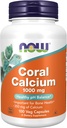 NOW Coral Calcium 1000mg, 100 Capsules (Pack of 2)