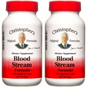 Christopher's Original Formulas Blood Stream Formula - Συμπληρώματα κυκλοφορίας αίματος - Υποστηρίζει Vein Ελαστικότητα, Καθαρό & Καθαρό ρεύμα αίματος - Συσκευασία των 2