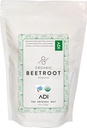 ADI USDA Certified Organic Beetroot Powder - 8oz, Nitric Oxide Booster, Ακατέργαστο Beetroot για Ψήσιμο & Χυμό, φυσικός κόκκινος χρωματισμός τροφίμων, Resealable Pouch