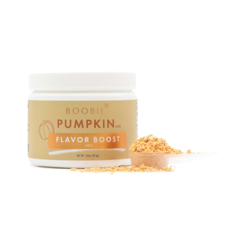 Boobie Body Flavor Boosts - Ζευγάρι με πρωτεϊνικές σκόνες για την υποστήριξη της υγείας, του μεταβολισμού και της ενέργειας - Κατασκευασμένο για μητέρες και την εγκυμοσύνη με προβιοτικές ίνες και MCT Oil - κολοκύθα (1,32oz, 1 Pack)