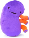 I Heart Guts Kidney Plush – 9" Εκπαιδευτικό παραγεμισμένο παιχνίδι οργάνων για νεφροπάθεια, αποκατάσταση μεταμόσχευσης, αιμοκάθαρση, CKD, πολυκυστικό νεφρό, νεφρική ανεπάρκεια – αστείο πάρει καλά δώρο