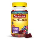 Nature Made Hair Skin and Nails with Biotin 2500 mcg, Συμπλήρωμα διατροφής για υγιή μαλλιά, δέρμα & νύχια Υποστήριξη, 150 Gummies, 75 Ημέρα προσφοράς