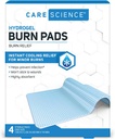 Care Science Hydrogel Sterile Burn Dressing Pads for Burn Relief, 4 ct 