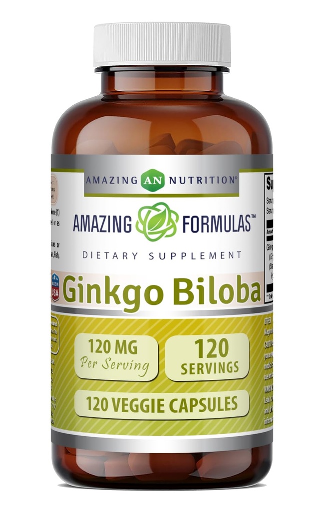Amazing Formulas Ginkgo Biloba 120 Mg συμπλήρωμα 120 κάψουλες 