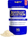 BodyBoost Premium Colostrum Whole, 100% Bovine Colostrum Powder, ανοσοενισχυτικό συμπλήρωμα με ανοσοσφαιρίνη & Lactoferrin, Grass Fed Colostrum Powder, Gut Health, Diverse Intake, 16 oz
