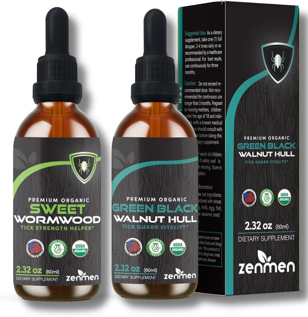 Zenmen Green Black Walnut Wormwood Complex - Μαύρο Walnut Wormwood Βαφή υγρού εκχυλίσματος - Προστατέψτε την υγεία σας Φυσικά 