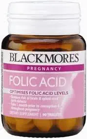 Blackmores Viltamins Folic Acid for Women Who Are Ready to Have a Child 90 Tablets. [Free for You Beauty Gift]