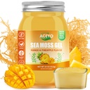 ACEYO (18 OZ) Ιρλανδική Θάλασσα Moss Gel Raw Vegan Mango Ανανάς Γεύση 102 Βιταμίνες και Ορυκτά Άγρια Συγκομιδή Μη ΓΤΟ