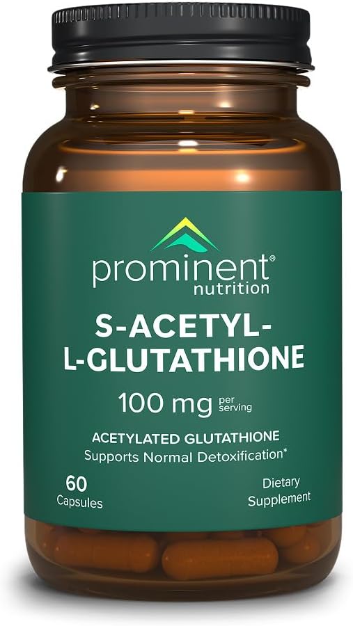 Επιφανές συμπλήρωμα διατροφής S-Acetyl L-Glutathione - Κλινικά ερευνηθεί Emothion Acetylated Glutathion για τη φυσιολογική ηπατική αποτοξίνωση Υποστήριξη & Βέλτιστη Αντιοξειδωτική Επίδραση, Vegan - 1 Pack