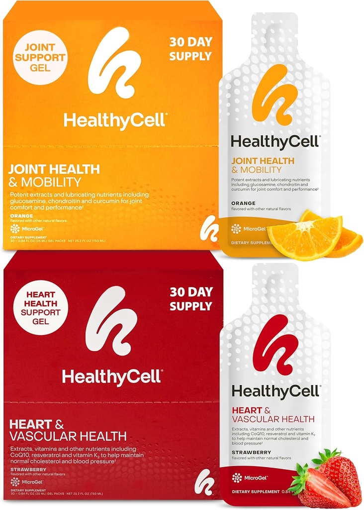 Healthycell Heart & Vascular Health + Joint Health & Mobility Συμπληρώματα για Άνδρες & Γυναίκες