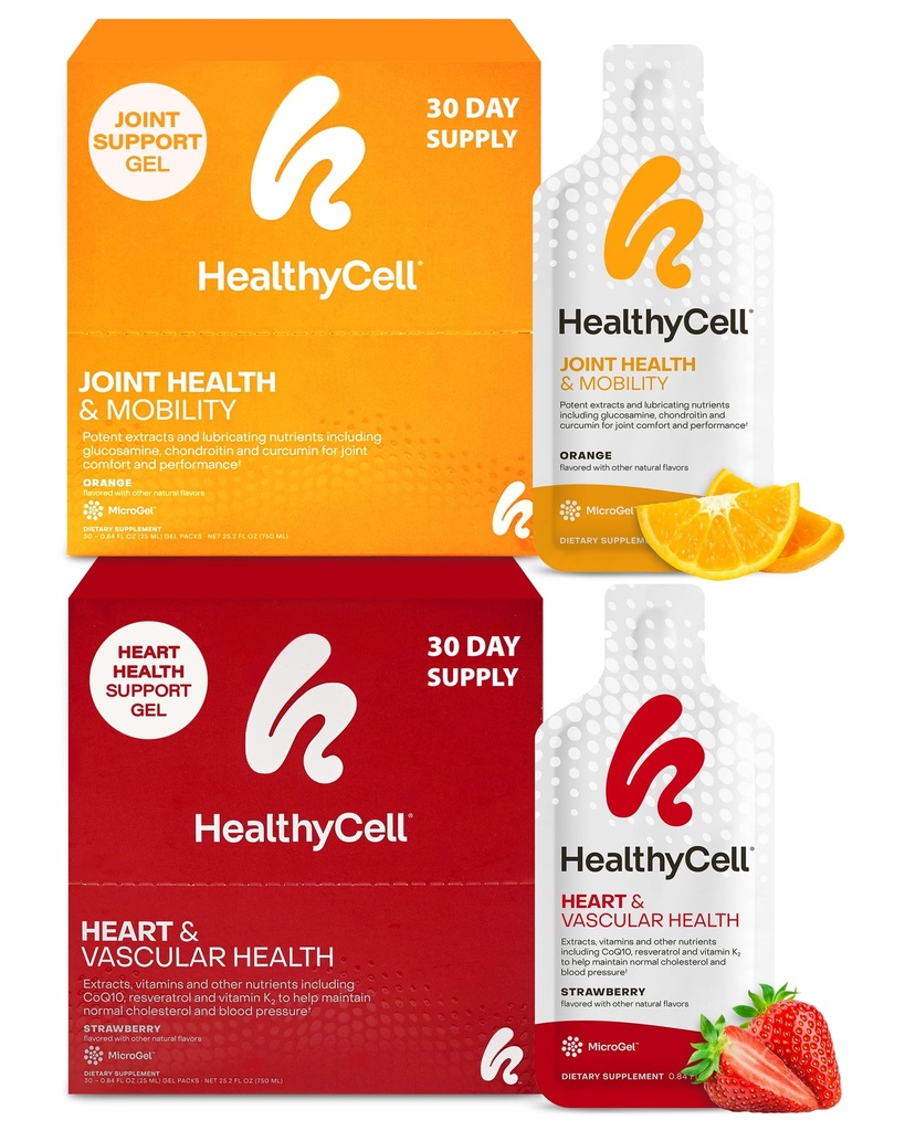 Healthycell Heart & Vascular Health + Joint Health & Mobility Συμπληρώματα για Άνδρες & Γυναίκες