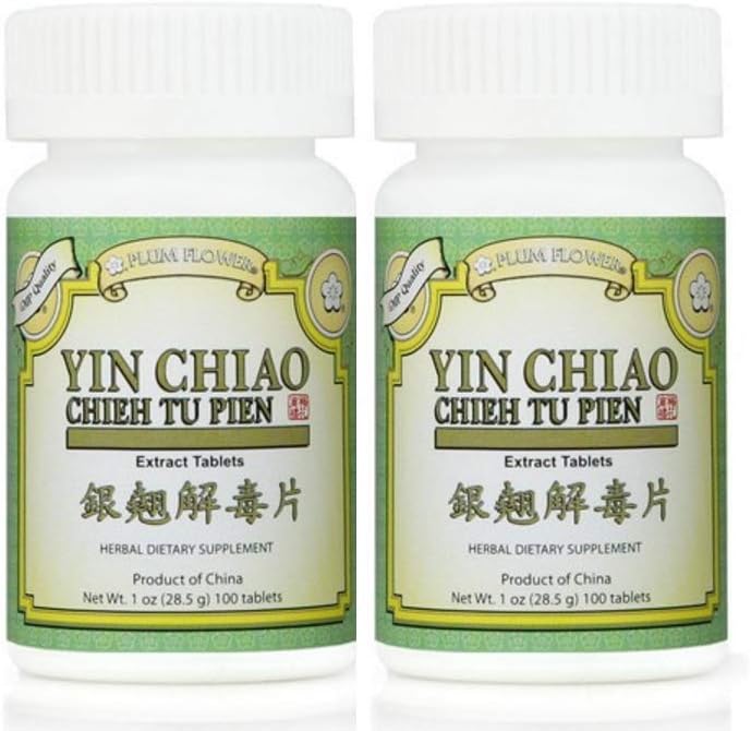 Plum Flower Yin Chiao Chieh Tu Extract, 100 δισκία (2- συσκευασία)