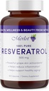 Merlot Resveratrol 500mg κάψουλες - 60 Count - Ομορφιά Εντός της Αντιγήρανσης συμπλήρωμα Non GMO Γλουτένη-Made in USA