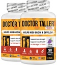 NuBest Doctor Taller Kids - Παιδικές Πολυβιταμίνες, Βιταμίνες Toddler - Υποστήριξη Δύναμη των οστών, Ενισχυμένη Ανοσία με Ασβέστιο, Πολυβιταμίνες για Ηλικίες 2 έως 9 - Γεύσεις Σταφυλιού - 90 Μασώμενα δισκία 