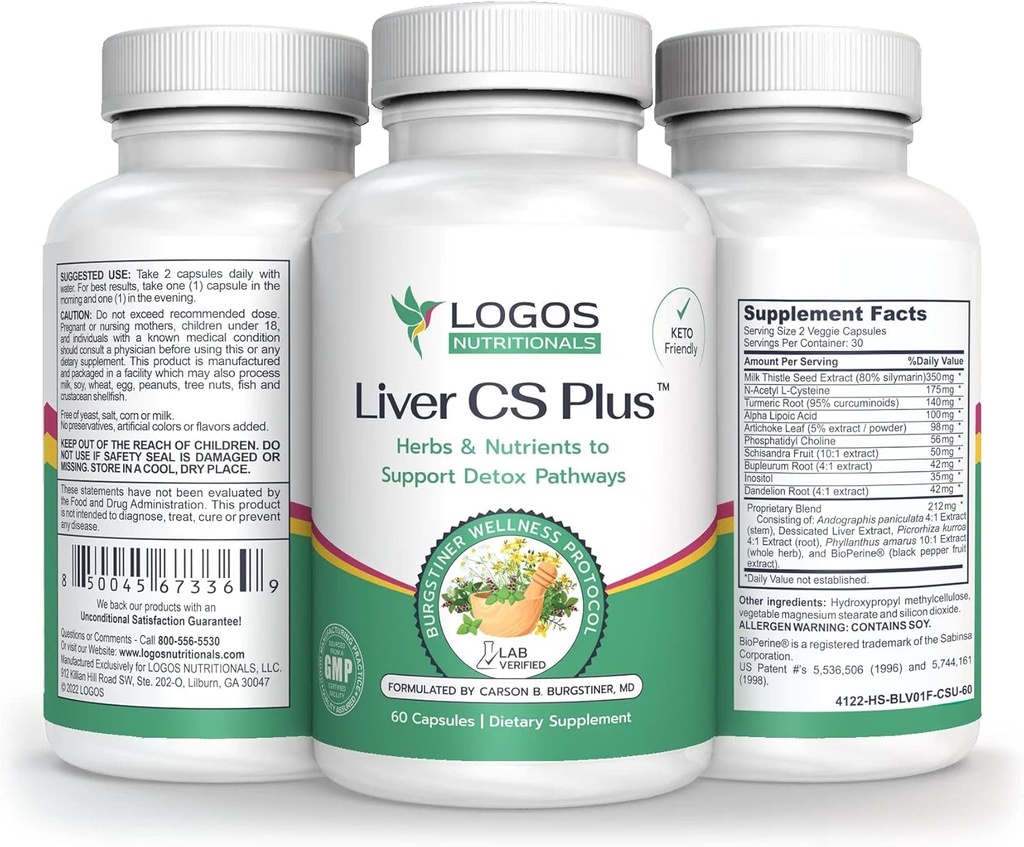 Logos Διατροφικά-Liver CS Plus-60 Ισχυρό Ηπατικό Detox Formula Veggie Caps-Αύξηση της γλουταθειόνης και μείωση του οξειδωτικού στρες.