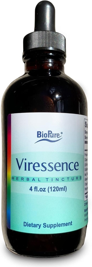 BioPure Viressence Herbal Tincture – Δυναμικό μείγμα 9 Poent Botanical Extracts to Synergistical Support The Body’s Natural Defenses, Immune Function, Gut Health, & General Wellness – 4 fl oz