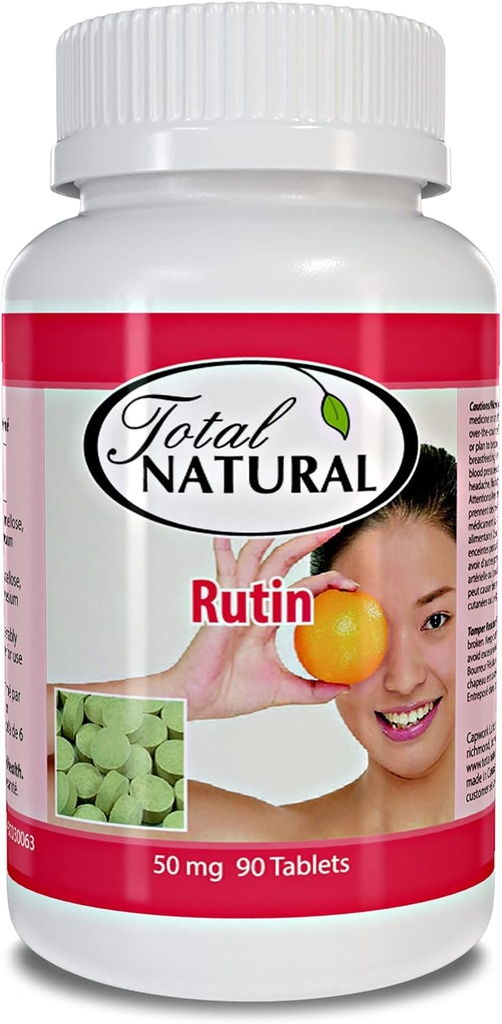 Rutin 50mg 90 δισκία [1 φιάλη], Βοήθεια για την Απορρόφηση και Χρήση Βιταμίνης C, Βελτιωμένη Αγγειακή Υγεία, Φροντίδα Οράματος